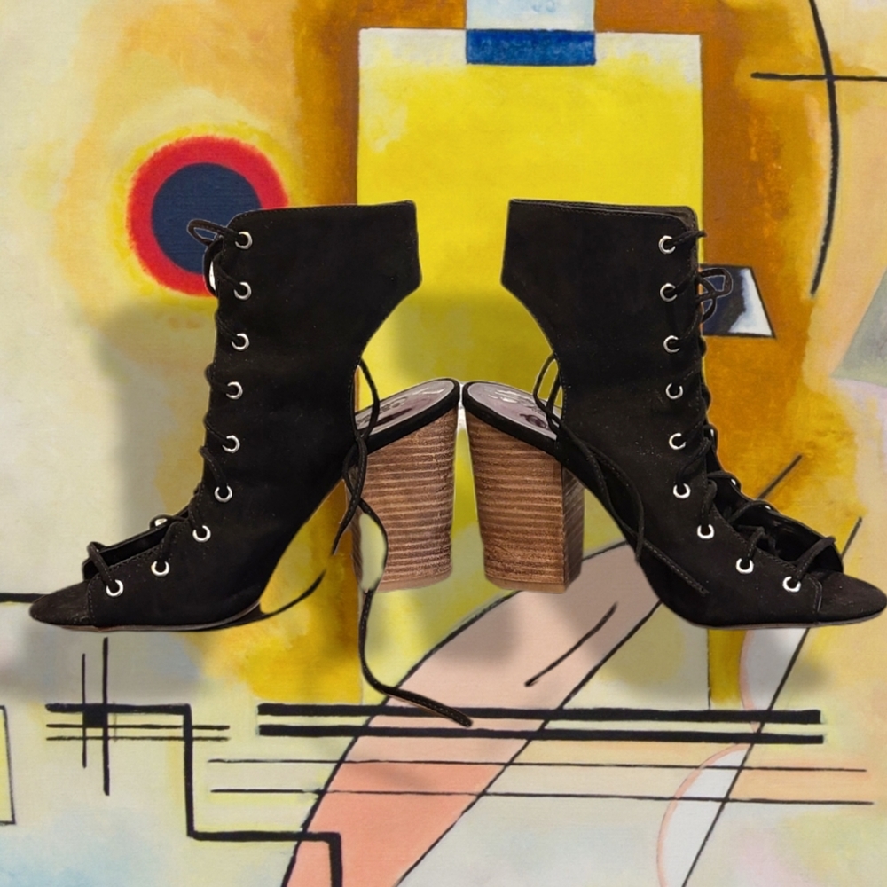 CARLOS by Carlos Santana Jolene Lace Up Ankle Boots Size 7